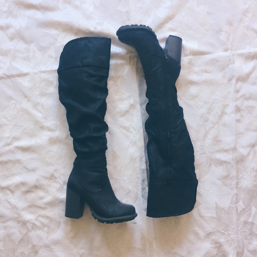 Knee High Heeled Boots